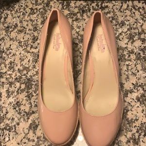 Coach and Four Nude Wedges